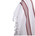 Maroon Wool Tallit Luxurious Weave - Hallel Design