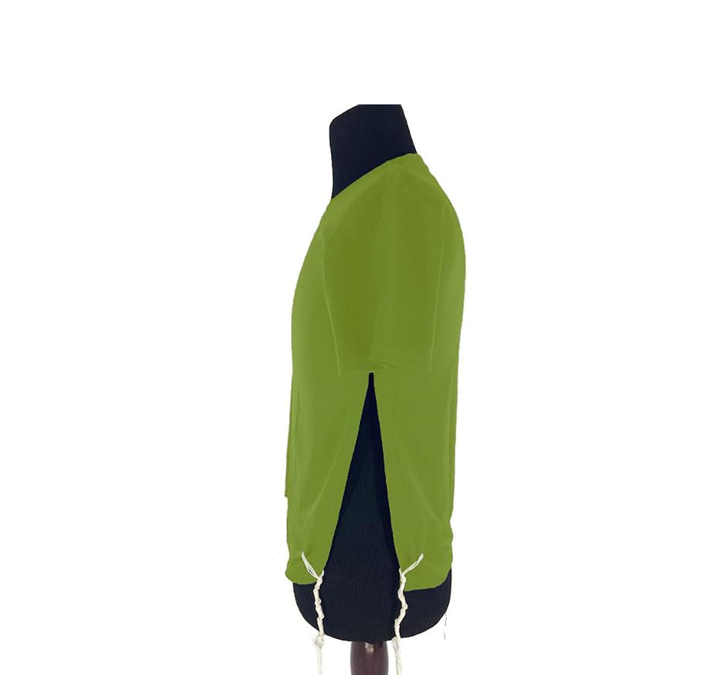 Sports T-Shirt Tzitzit – Moisture-Wicking Performance Fabric – Lawn Green