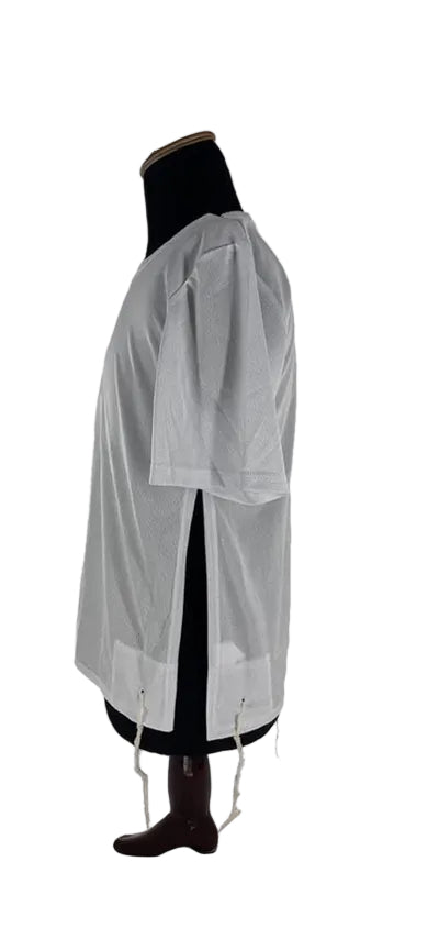 Sports T-Shirt Tzitzit – Moisture-Wicking Performance Fabric – White