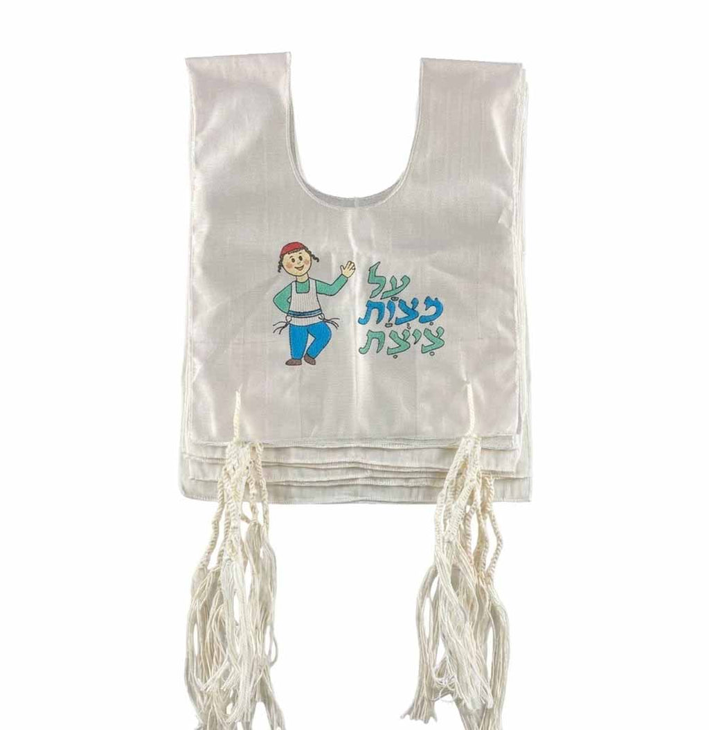 Children’s Mitzvah Tallit Katan – 5 Pack – “Mitzvah Tzitzit” Design
