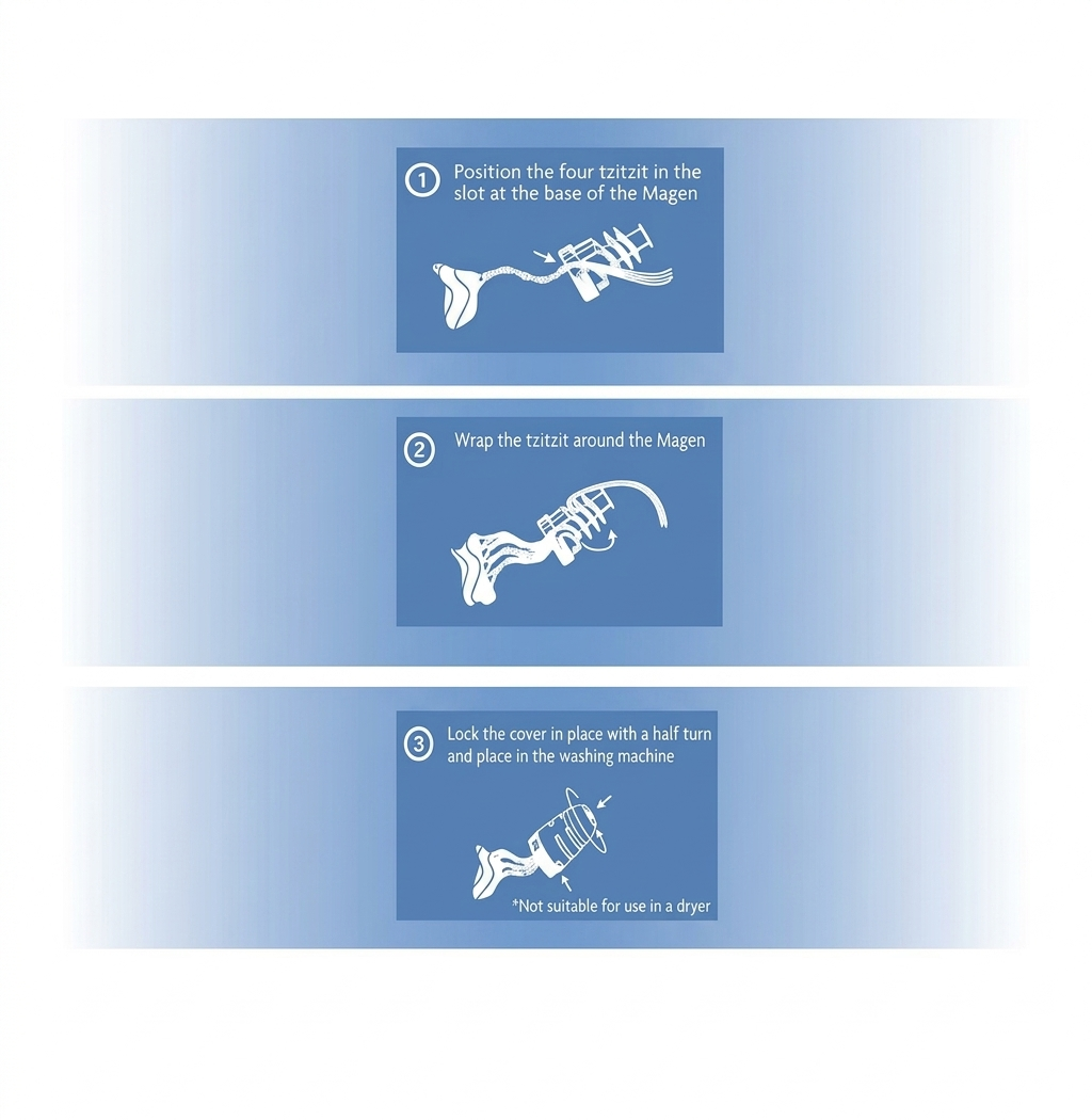 Magen Tzitzit Protector – Washing Machine Protector for Tzitzit Strings