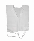 Wool Tallit Katan – Traditional White Stripes – Sefardy