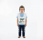Children’s Palm Tree Tallit Katan – 5 Pack – “Tzadik KaTamar Yifrach” Design