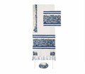 Yair Emanuel Tallit Set Jerusalem Skyline - Blue