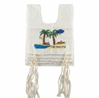 Children’s Palm Tree Tallit Katan – 5 Pack – “Tzadik KaTamar Yifrach” Design