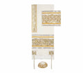 Yair Emanuel Tallit Set Jerusalem Skyline - Gold