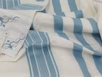 Cotton Tallit – Light Blue Stripes – Machine Washable – Multiple Sizes