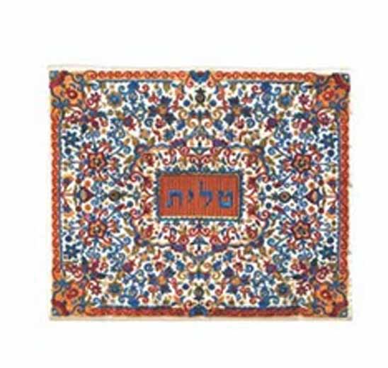 Yair Emanuel Fully Embroidered Tallit Bag  – 14" x 12"