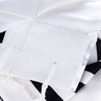 Elite Edition Wool Tallit – Traditional Black Stripes – Non-Slip