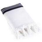 Elite Edition Wool Tallit – Traditional Black Stripes – Non-Slip