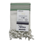Green Wool Tallit Luxurious Weave - Hallel Design