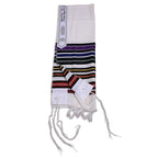 Bnei Or Multi-Color Red Wool Tallit Set with Matching Bag