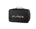 Tallis &amp; Tefillin Travel Bag – Black Leather-Look Carry Case with Mirror and Compass